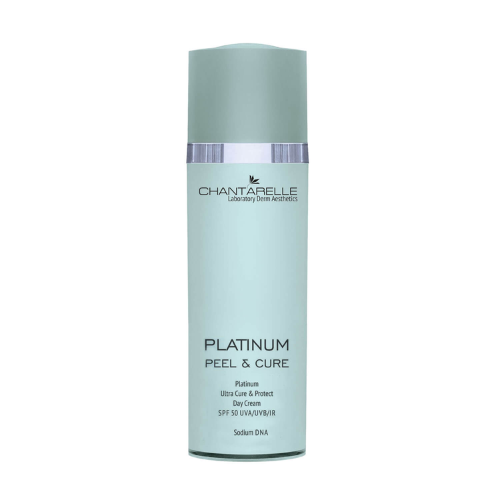 PLATINUM PEEL & CURE Platynowy krem na dzień, 50ml, CHANTARELLE Platinum Ultra Cure & Protect  Day Cream SPF50 UVA/UVB/IR