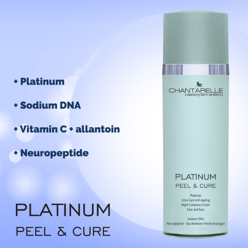 PLATINUM PEEL & CURE Platynowy krem-kompres na noc, 50ml, CHANTARELLE Platinum Ultra Cure Anti-Ageing