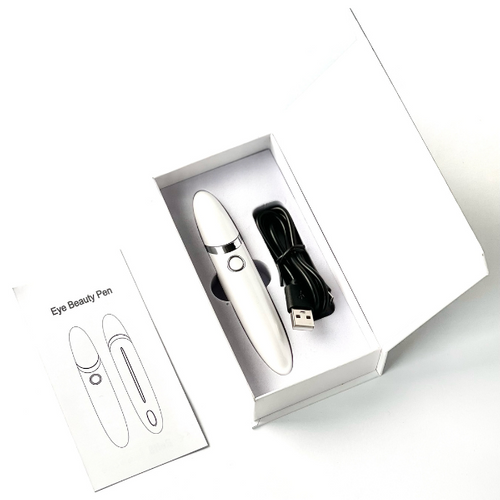 BAFFS BEAUTY PEN Masażer pod oczy sonoforeza i fototerapia biały