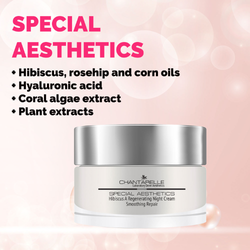 CHANTARELLE, Regenerujący krem na noc z olejem z hibiskusa i witaminą A, 50 ml, SPECIAL AESTHETICS