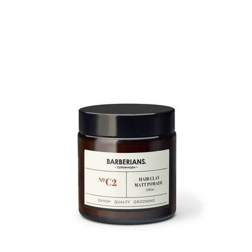 Barberians Hair Clay Matt pomade C2 Wodna, matowa pomada do włosów, 100ml
